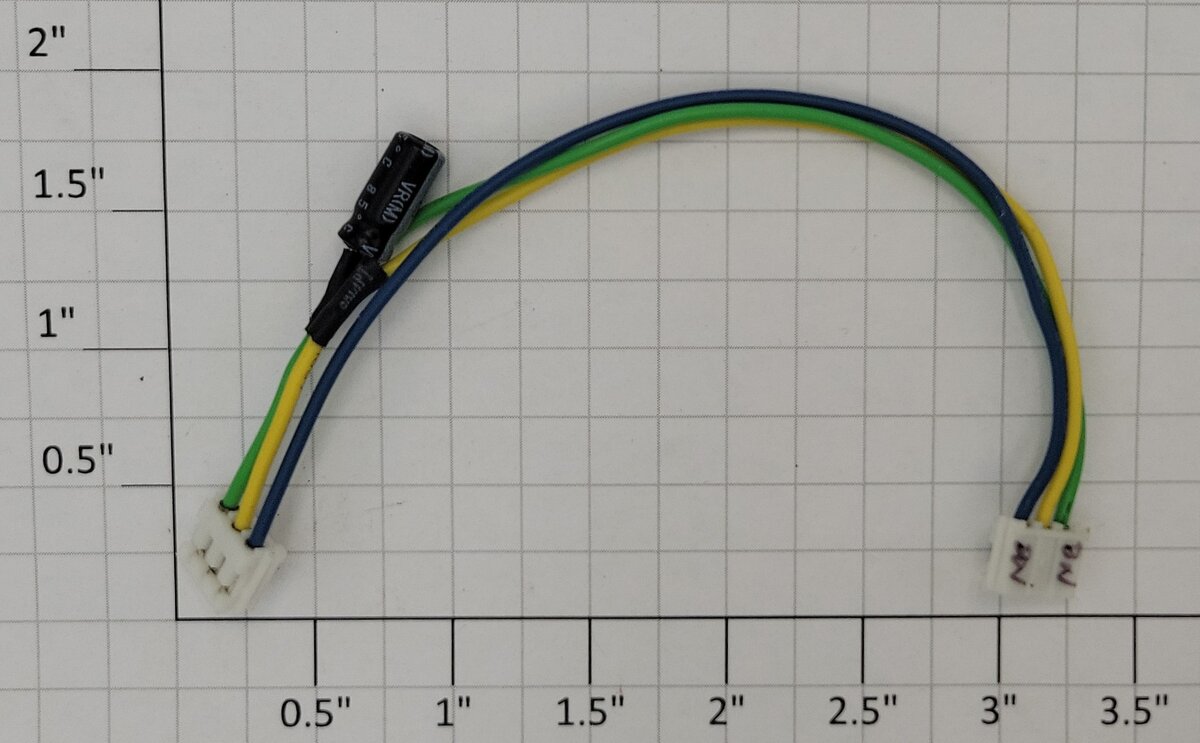 Lionel 18246-11 O Gauge Modified Smoke Unit Wire Harness with Capacitor