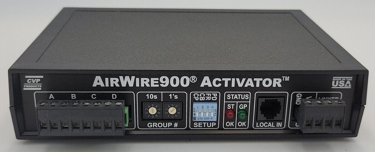 CVP AW-Activator G Scale AirWire900 Activator Controller w/ 4 & 8 Terminal Plugs