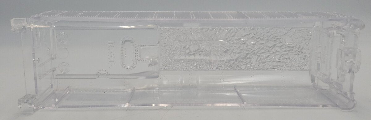R.W.G. 2046W-50 O Gauge Clear Plastic Tender Shell