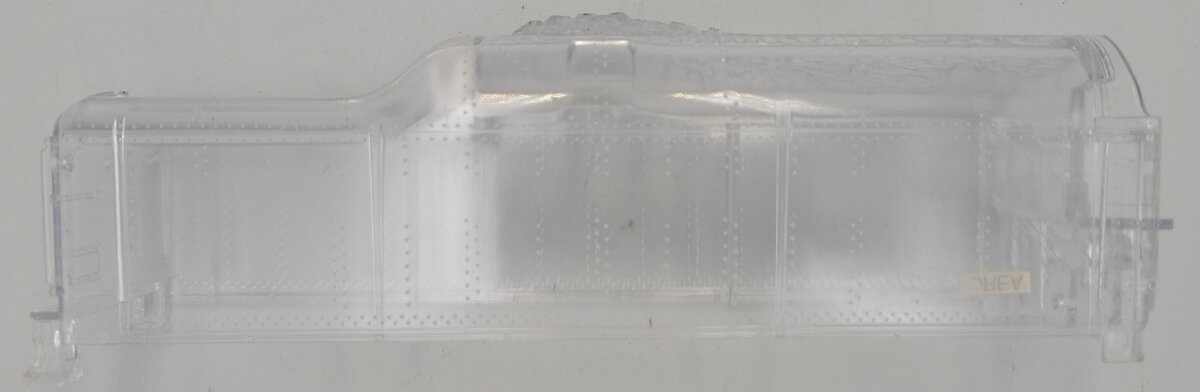 R.W.G. 2046W-50 O Gauge Clear Plastic Tender Shell