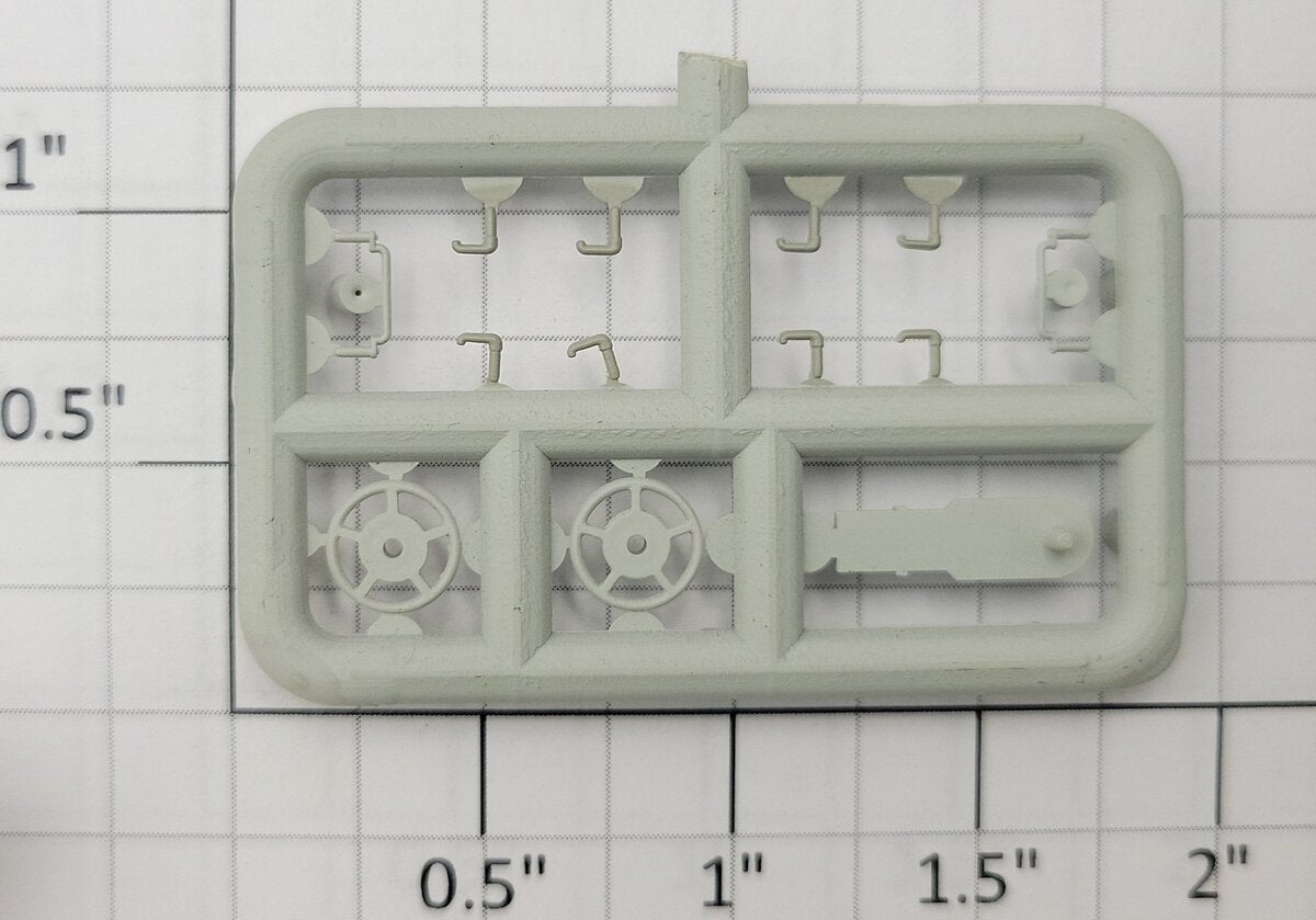 S-Helper 661-08-1 Unpainted Plastic Switcher Brake Wheel Trim Parts Sprue