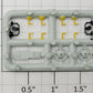 S-Helper 661-08-10 Plastic Switcher Brake Wheel Trim Parts Sprue