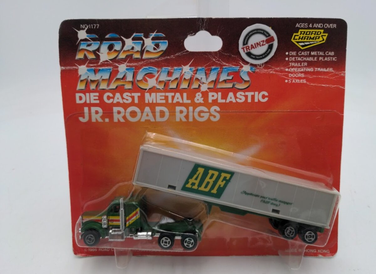 Road Champs 1177 Jr. Road Rigs Truck and Trailer ABF Die-Cast Metal & Plastic