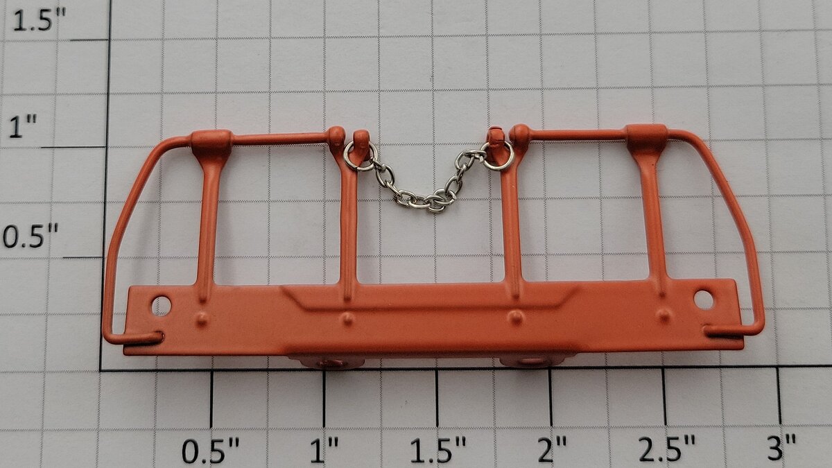 Lionel 18217-216 Orange Metal SD-40 Diesel Loco End Handrail with Chain