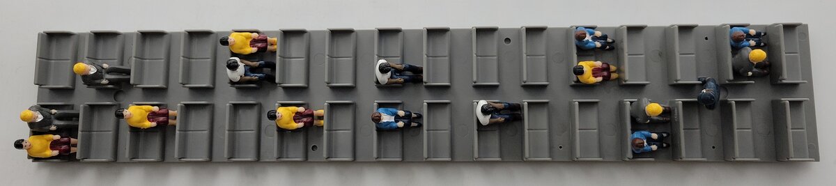 Lionel 21328-11X Dark Gray Dummy Interurban Interior Insert
