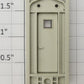 S-Helper 661-20-02X Unpainted Plastic Rear Door Assembly - Square Window