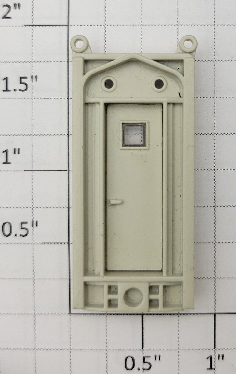 S-Helper 661-20-02X Unpainted Plastic Rear Door Assembly - Square Window