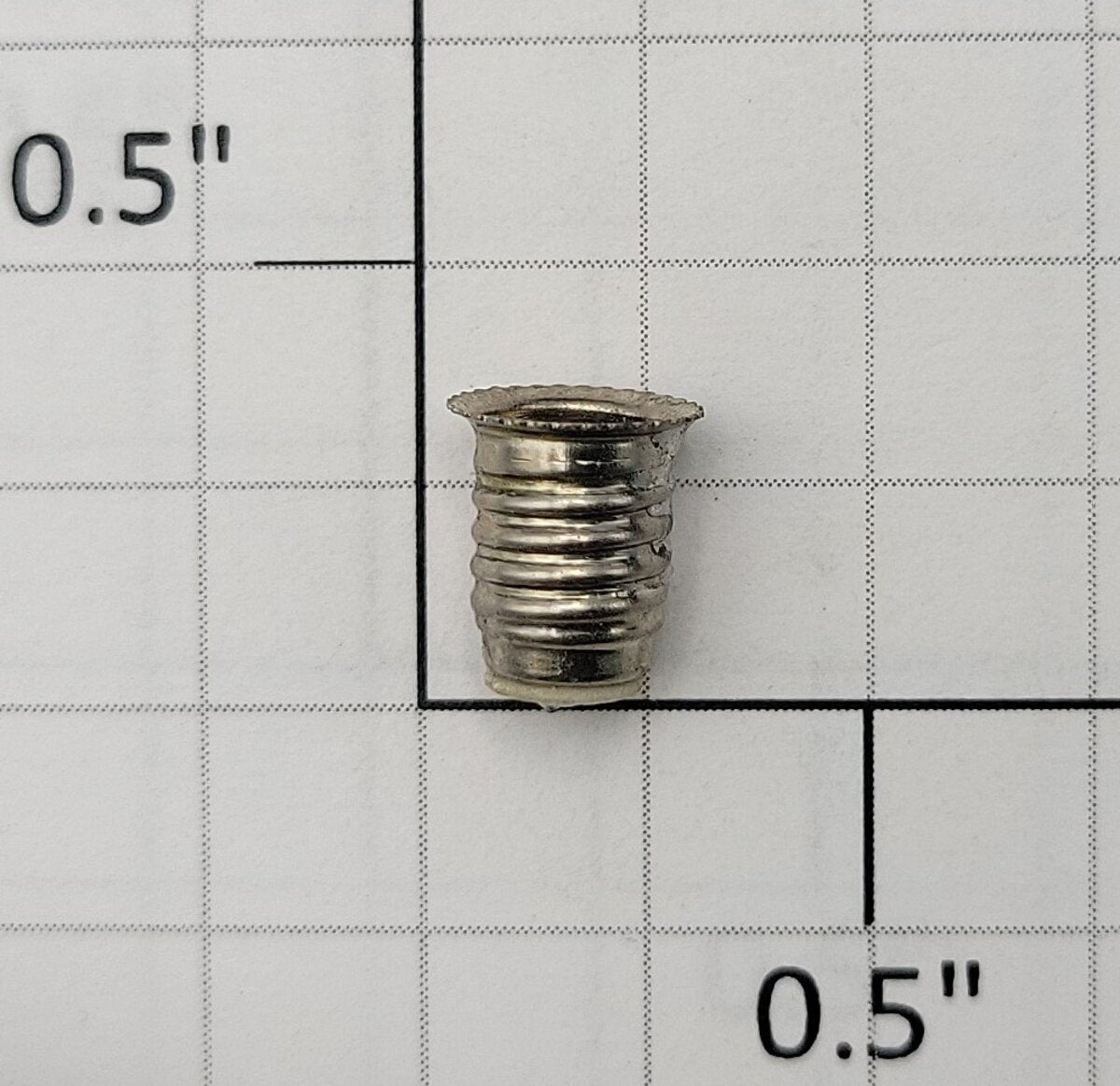 S-Helper 512-2008 Small Bulb Nickel Screw Base
