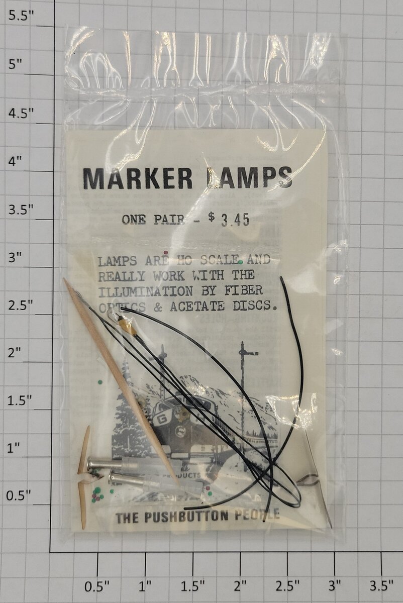 The Pushbutton People PP-0515-5 HO Scale Marker Lamps (Pack of 2)