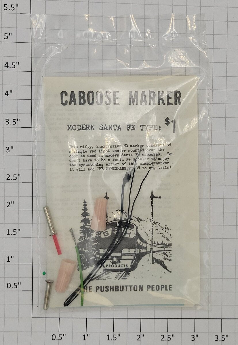 The Pushbutton People PP-0515-6 HO Scale Caboose Marker Lamp