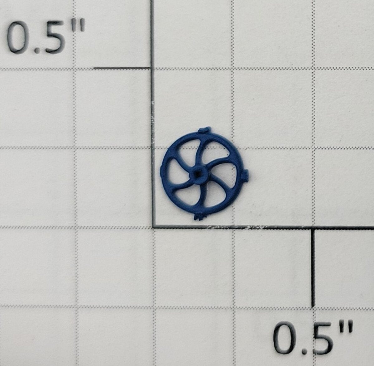 S-Helper 656-04-06-BL Reefer Plastic Blue Brake Wheel