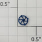 S-Helper 656-04-06-BL Reefer Plastic Blue Brake Wheel