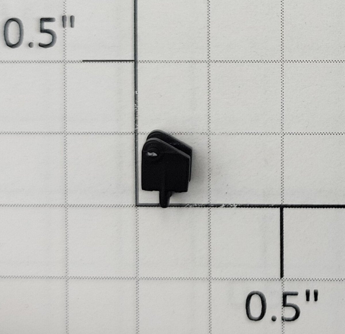 S-Helper 1278-04-04-BL Hopper Black Plastic Centerbeam Bracket