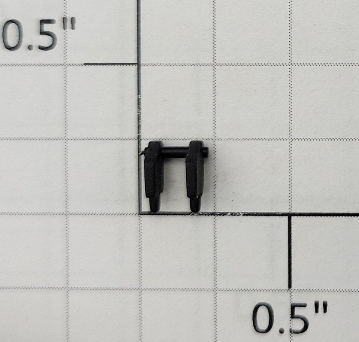 S-Helper 1278-04-04-BL Hopper Black Plastic Centerbeam Bracket