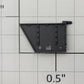 S-Helper 1278-04-02-BK Hopper Black Plastic Left Side Door