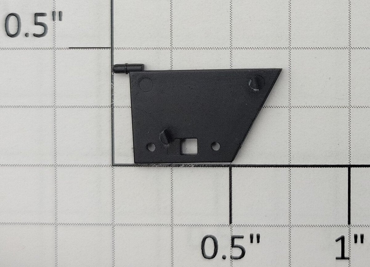 S-Helper 1278-04-02-BK Hopper Black Plastic Left Side Door