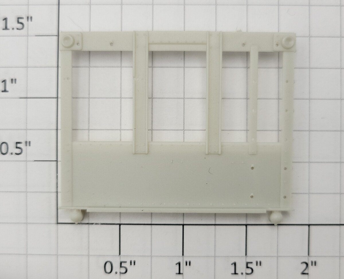 S-Helper 1278-HB-END Unpainted Plastic Hopper Body A End