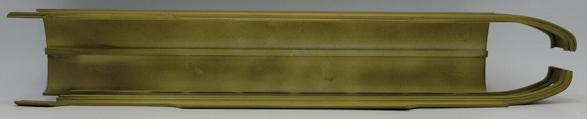 Lionel 2531-12 O Gauge Painted Olive Green Aluminum Observation Car Shell