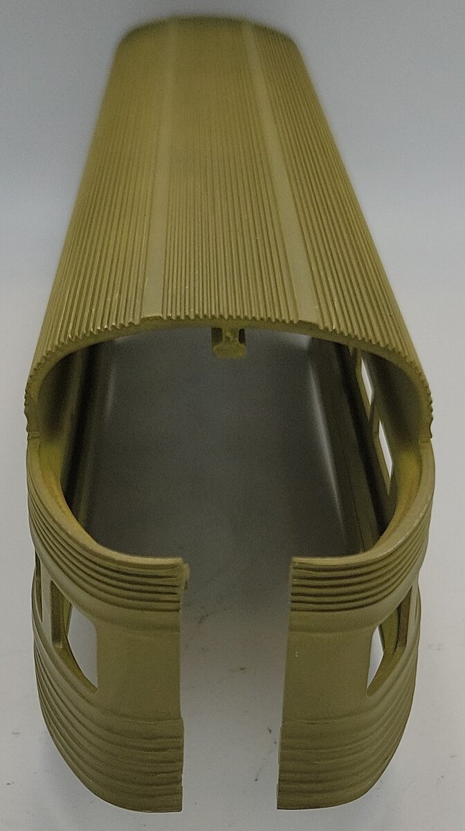 Lionel 2531-12 O Gauge Painted Olive Green Aluminum Observation Car Shell