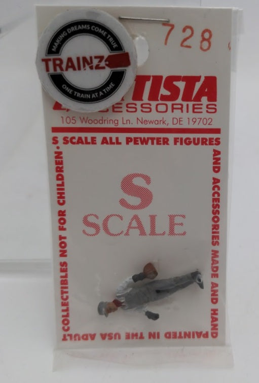 Arttista 728 S Scale Engineer Walking Hand Painted Pewter Figure