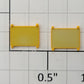 S-Helper 652-03-06-BY Bright Yellow Stock Car / Box Car Tact Board (Set of 2)