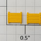 S-Helper 652-03-06-BY Bright Yellow Stock Car / Box Car Tact Board (Set of 2)