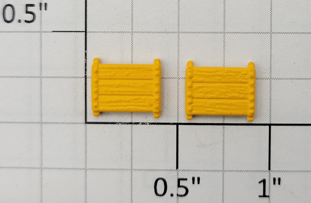 S-Helper 652-03-06-BY Bright Yellow Stock Car / Box Car Tact Board (Set of 2)