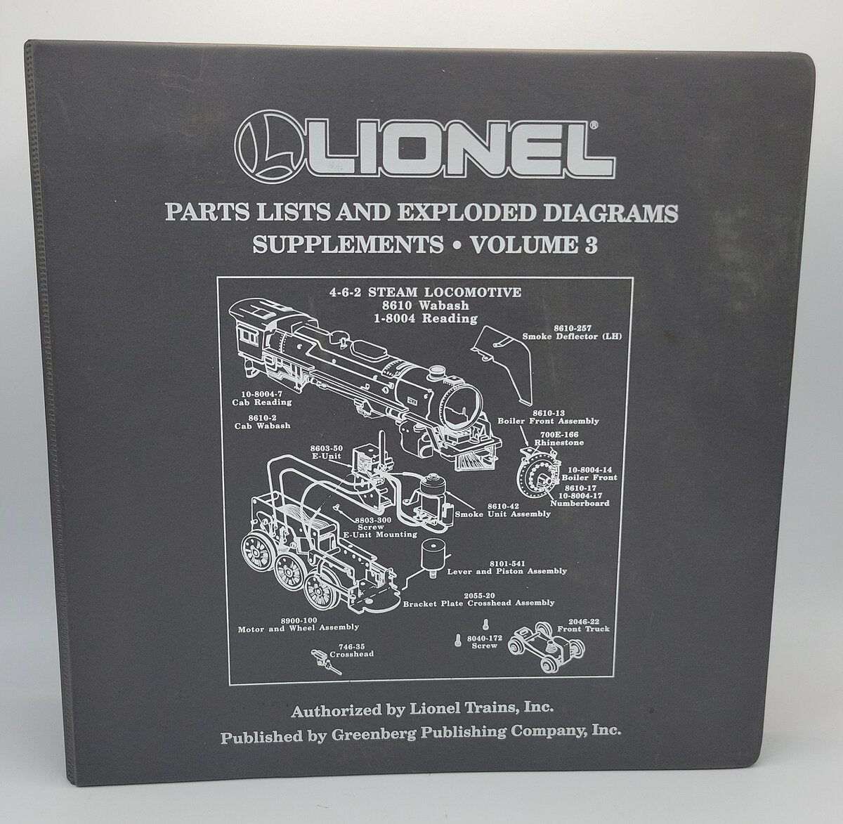 Lionel 10-1025 Parts List and Exploded Diagrams Supplements Volume 3