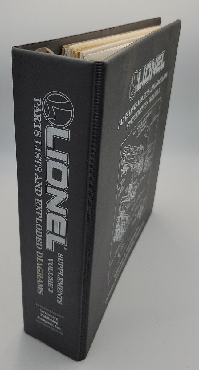 Lionel 10-1025 Parts List and Exploded Diagrams Supplements Volume 3