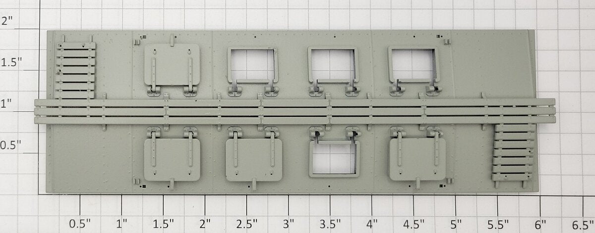S-Helper 1278-05-10-G Gray Hopper Roof Missing Hatch Covers