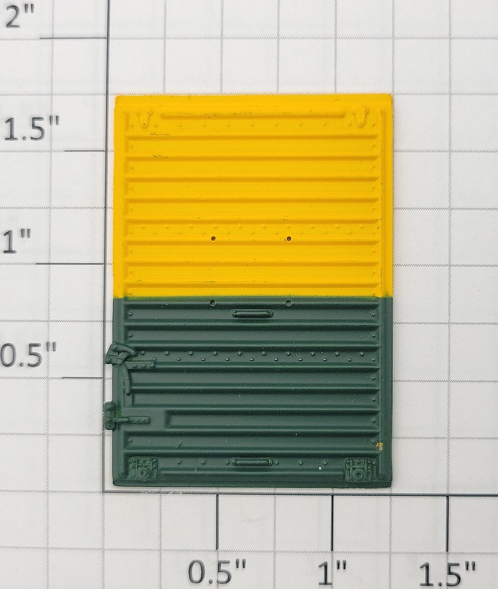 S-Helper 652-03-GY Green / Yellow Box Car Door without Panel