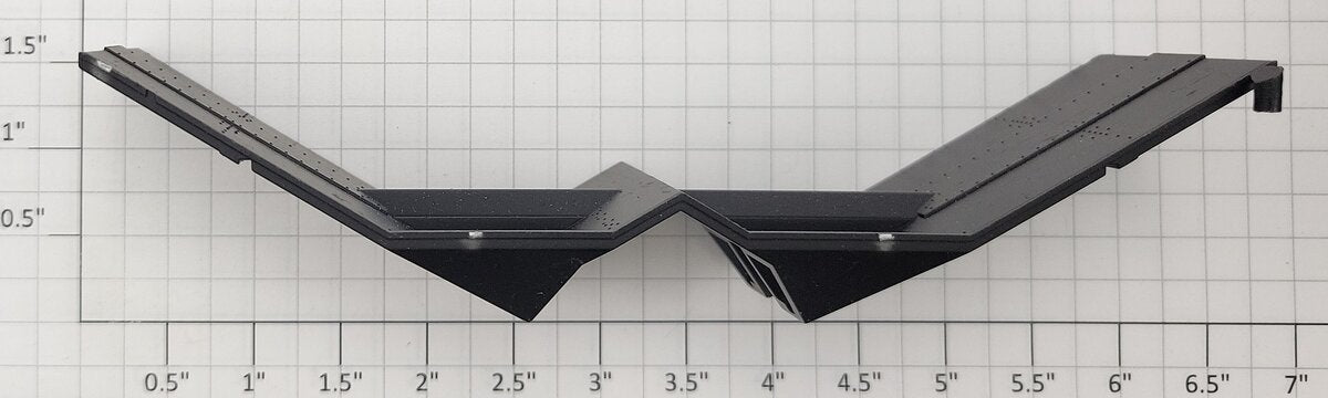 S-Helper 1278-08-02-BK Black Plastic Underframe / Hopper Bottom