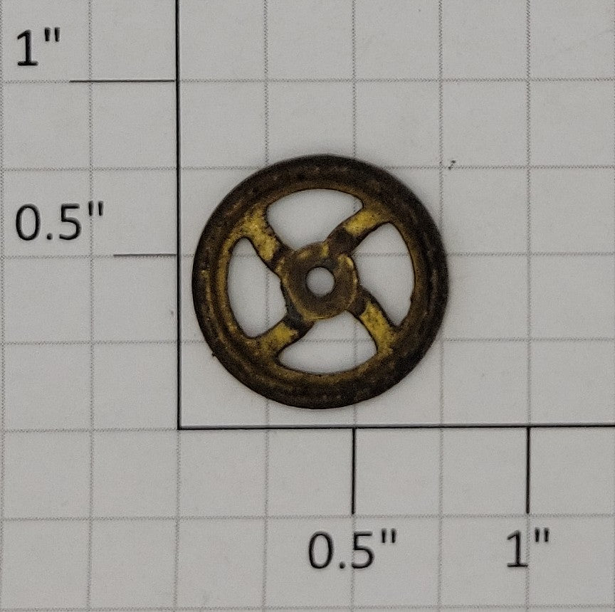 Lionel 211-15 3/4" Early Brass Brake Wheel without Shaft Cover #200-500 Series