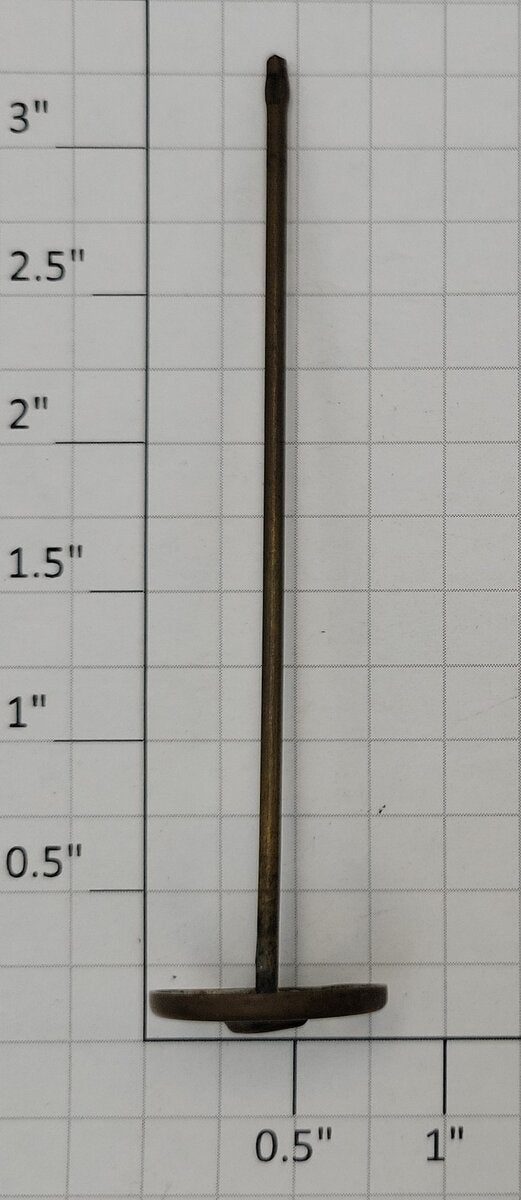 Lionel 211-15 3/4" Early Brass Brake Wheel with 3" Shaft #200-500 Series