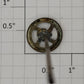 Lionel 211-15 3/4" Early Brass Brake Wheel with 3" Shaft #200-500 Series