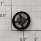 Lionel 211-15 3/4" Early Brass Brake Wheel with 3" Shaft #200-500 Series
