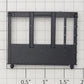 S-Helper 1278-HB-END-BK Black Plastic Hopper Body A End