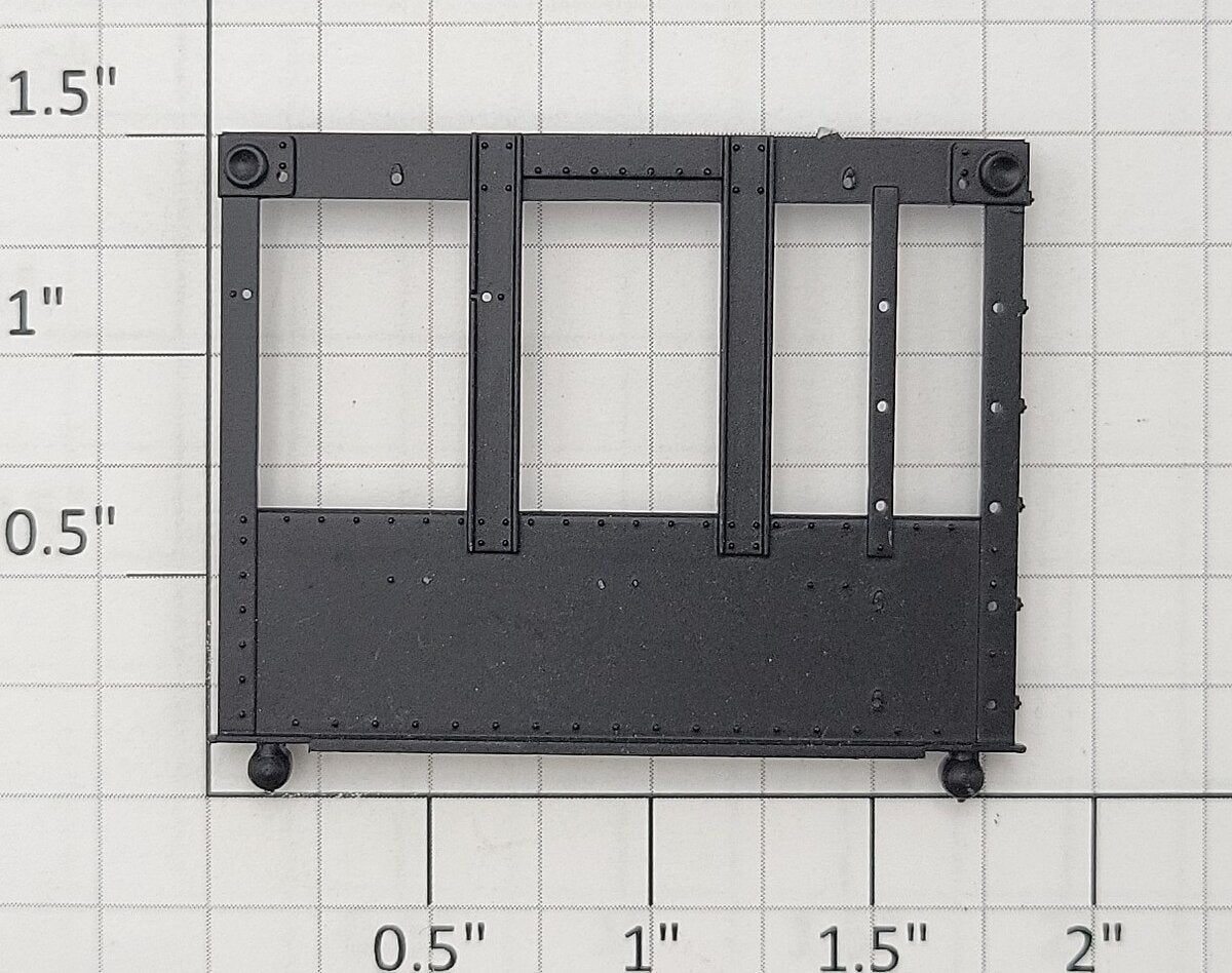 S-Helper 1278-HB-END-BK Black Plastic Hopper Body A End