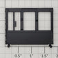 S-Helper 1278-HB-END-BK Black Plastic Hopper Body B End