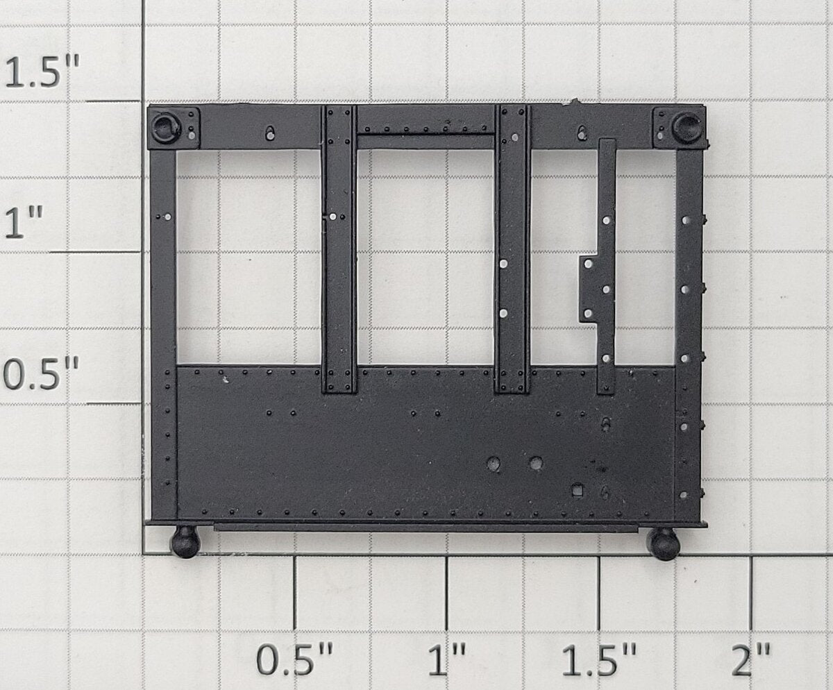 S-Helper 1278-HB-END-BK Black Plastic Hopper Body B End