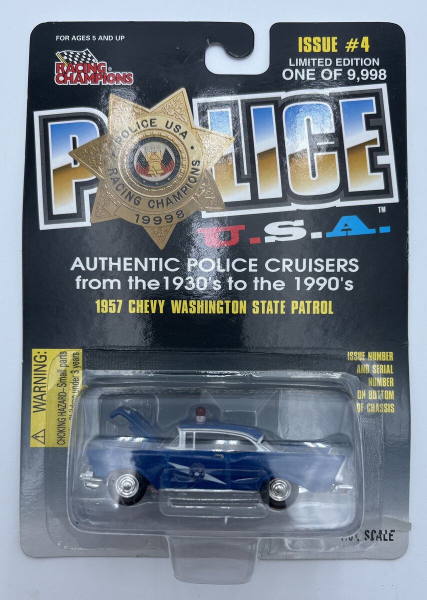 Racing Champions 04700-08103 1:61 1957 Chevy Washington State Patrol