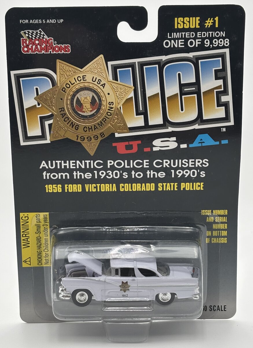 Racing Champions 04700-08115 1:60 1956 Ford Victoria Colorado State Police
