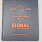 Lionel 20-1217 Service Manual & Replacement Parts Catalog
