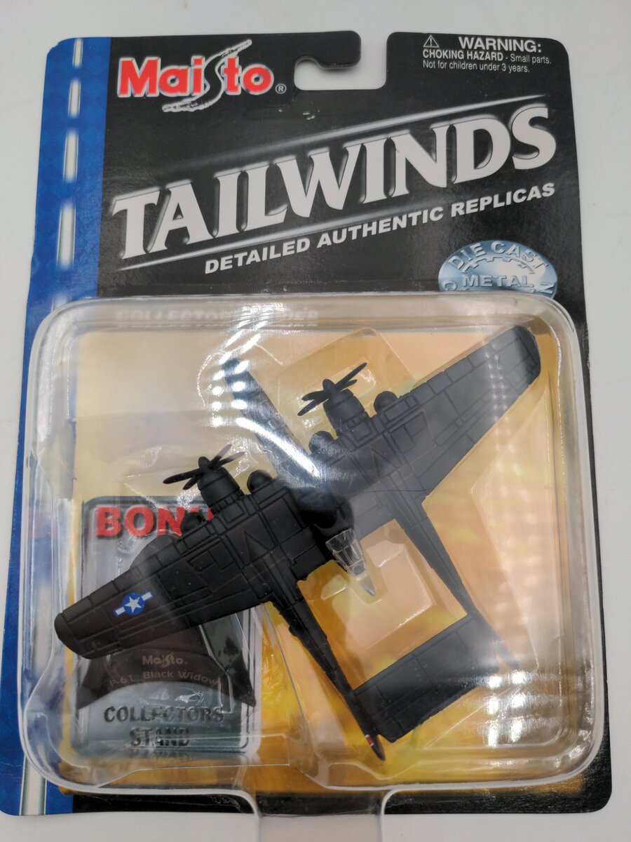 Maisto P-61 Tailwinds Black Widow Fighter Plane