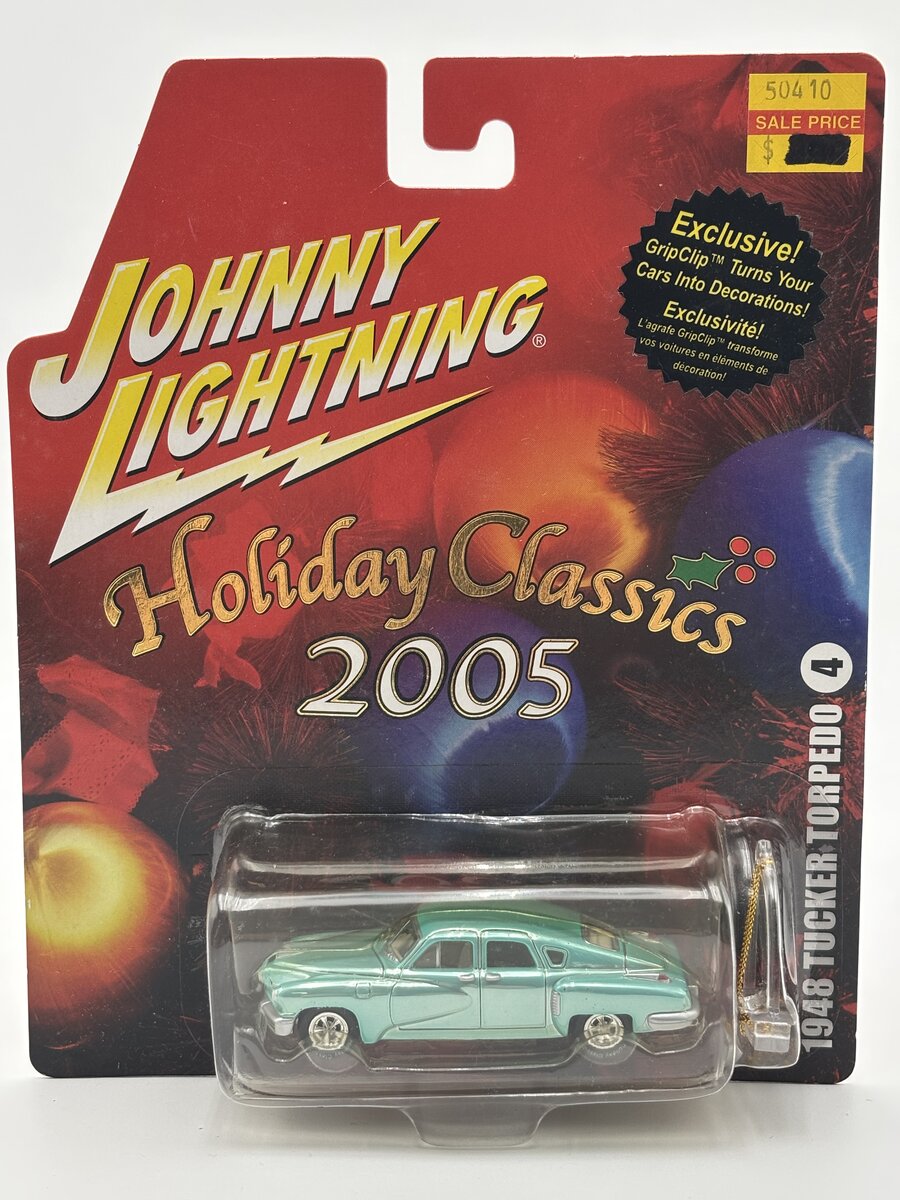 Johnny Lightning 50401 1:64 1948 Tucker Torpedo Holiday Classics Ornament