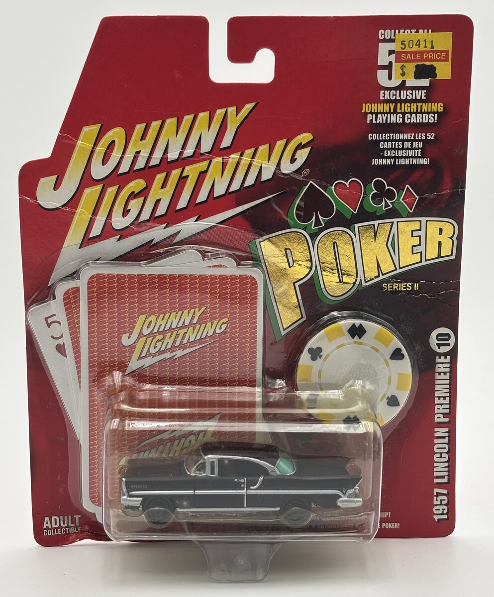 Johnny Lightning 50401 1:64 1957 Lincoln Premiere Poker Series