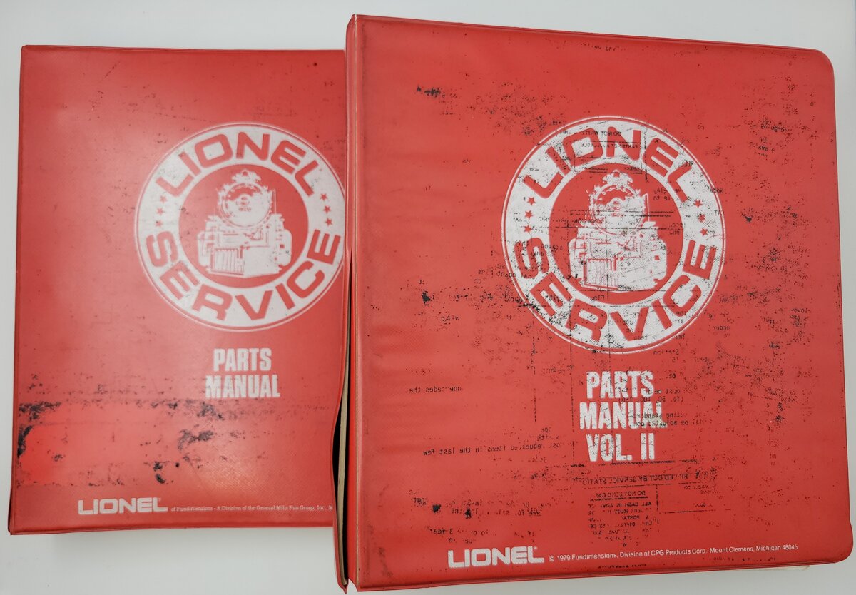 Lionel 21-550 1977-1979 Parts Manuals, Volumes 1&2 (Set of 2)