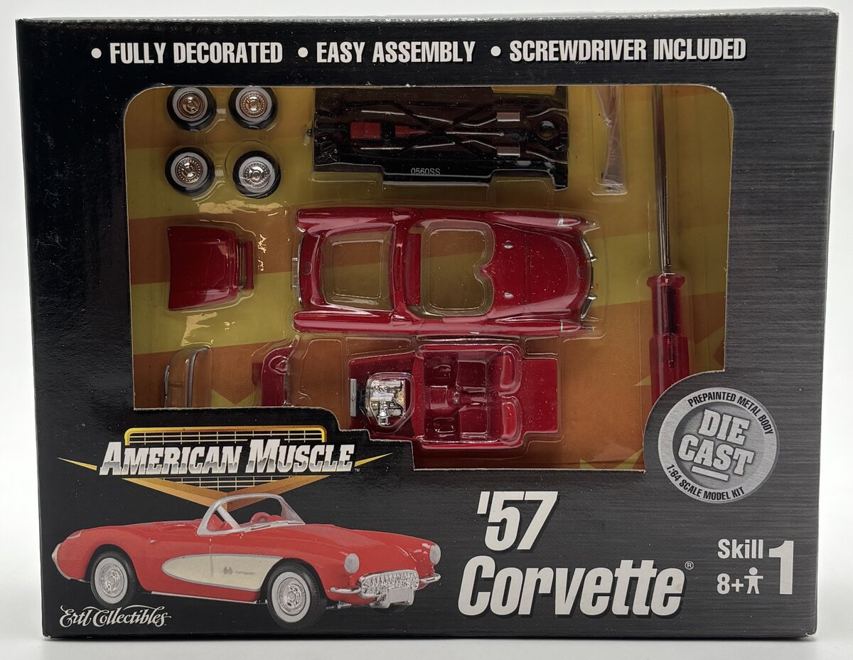 Ertl 30300 1:64 American Muscle '57 Corvette Die-Cast Kit