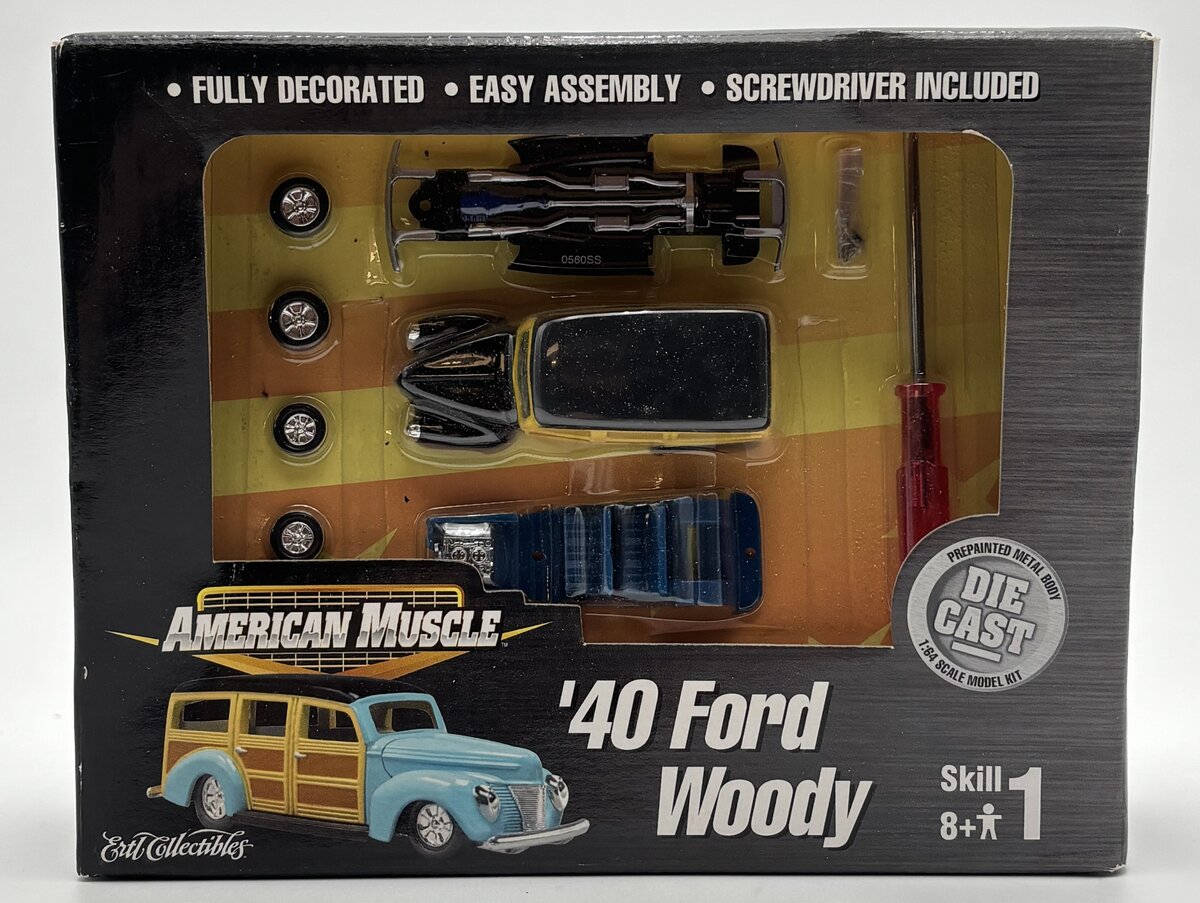 Ertl 30298 1:64 American Muscle '40 Ford Woody Die-Cast Model Kit