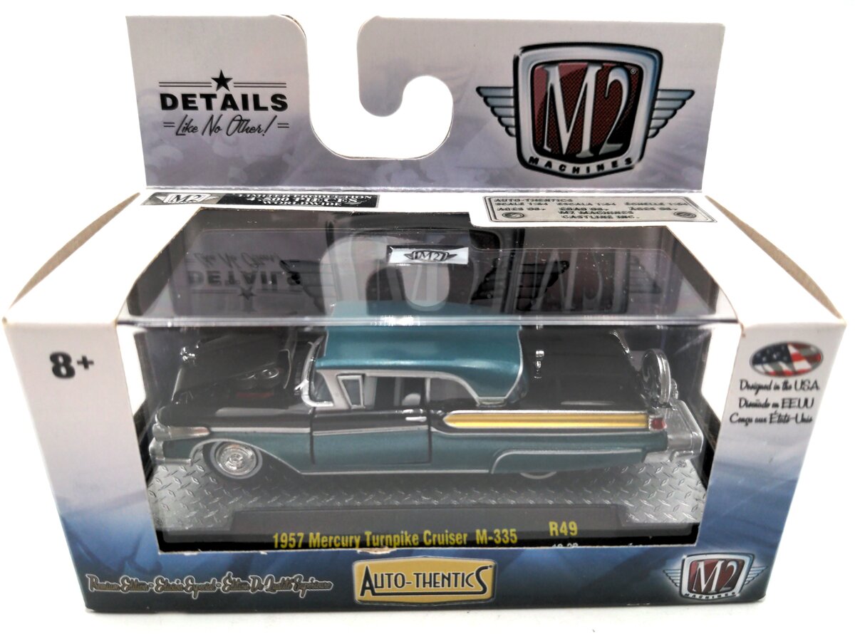 M2 Machines R49 1:64 1957 Mercury Turnpike Cruiser M-335